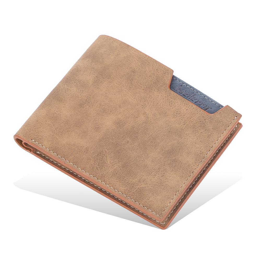 

Baellerry Men s Versatile Short Wallet: High-End Business, Multi-Card, Horizontal Money Clip коричневый
