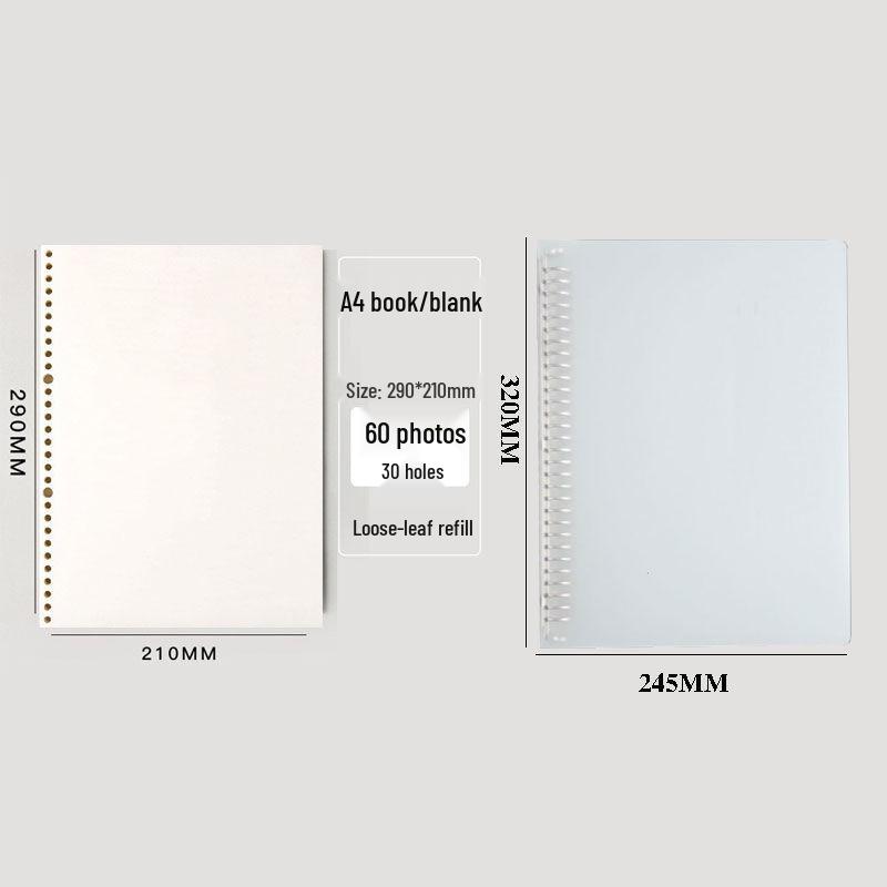 Minimalist Plastic Ring Binder Student Notebook Planner