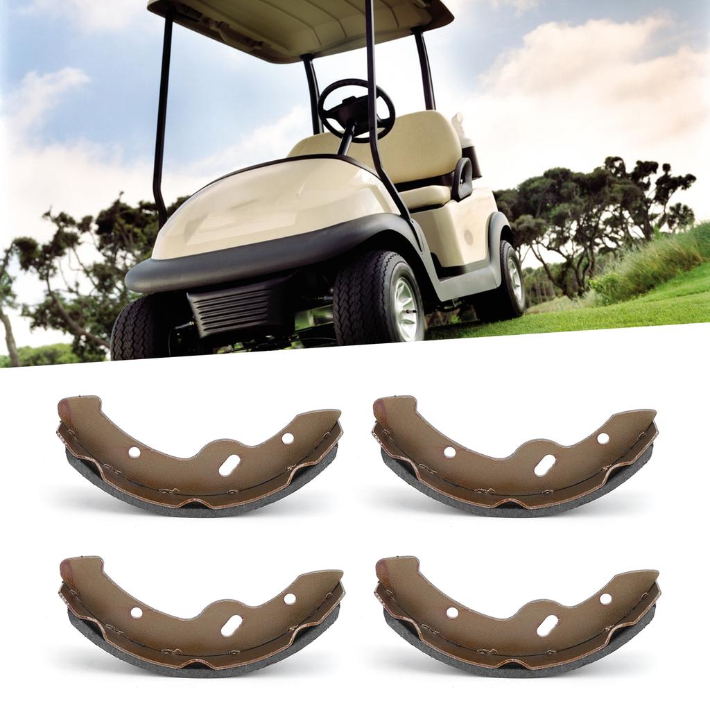 4PCS Club Car Brake Shoes 70794G01 JG5‑F5330‑00 Replacement for EZGO TXT Gas Elec 97‑09.5