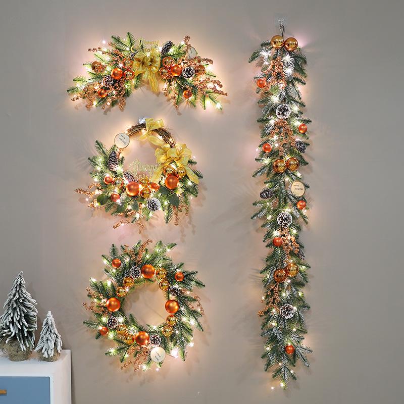 Creative Christmas Wreath - 40/60/80cm Festive Door Hanging Decoration & Gifts