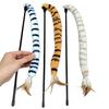Funny Cat Stick Toy, Cat Toys for Indoor Cats, Interactive Cat Teaser Wand, Plush Kitten Toys, Cat Toy for Indoor Play Exercise