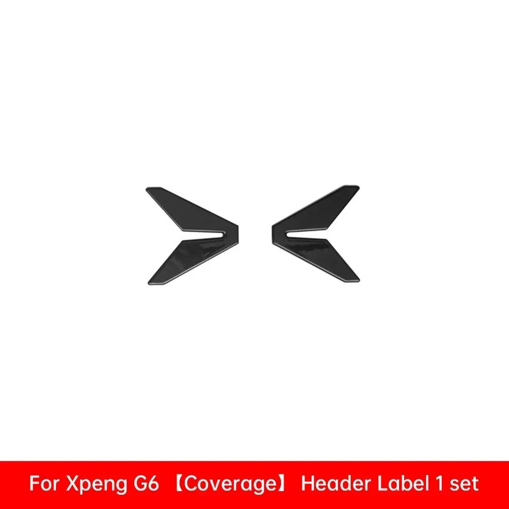 For Xpeng G6 Car Black Badge Xiaopeng G6 2026 2026 2026 2026 Black Front Rear Badge Blackened Modification Accessories