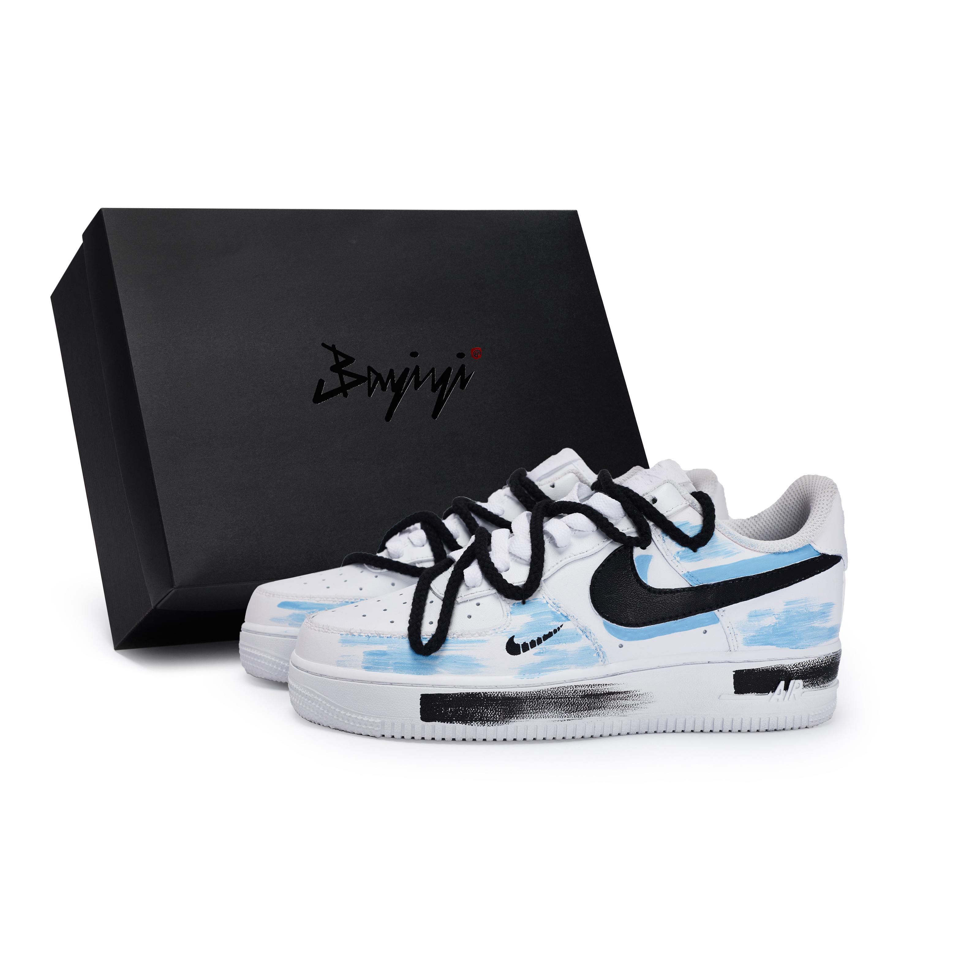 

Nike Air Force 1 811 Manufacture Exoskeleton Blue Special Shoe Box Low-Top Skateboard Shoes Women s White Black Blue DH2920-111(Team80-S-BOX) 38.5
