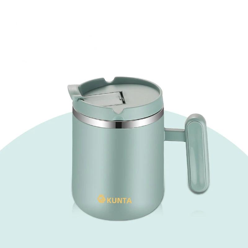 

Чашки для кофе эспрессо из нержавеющей стали, вакуумный термостакан для дома и офиса, кружка для пива и воды с крышкой, переносная дорожная посуда для напитков 450 мл 50ml зелёный