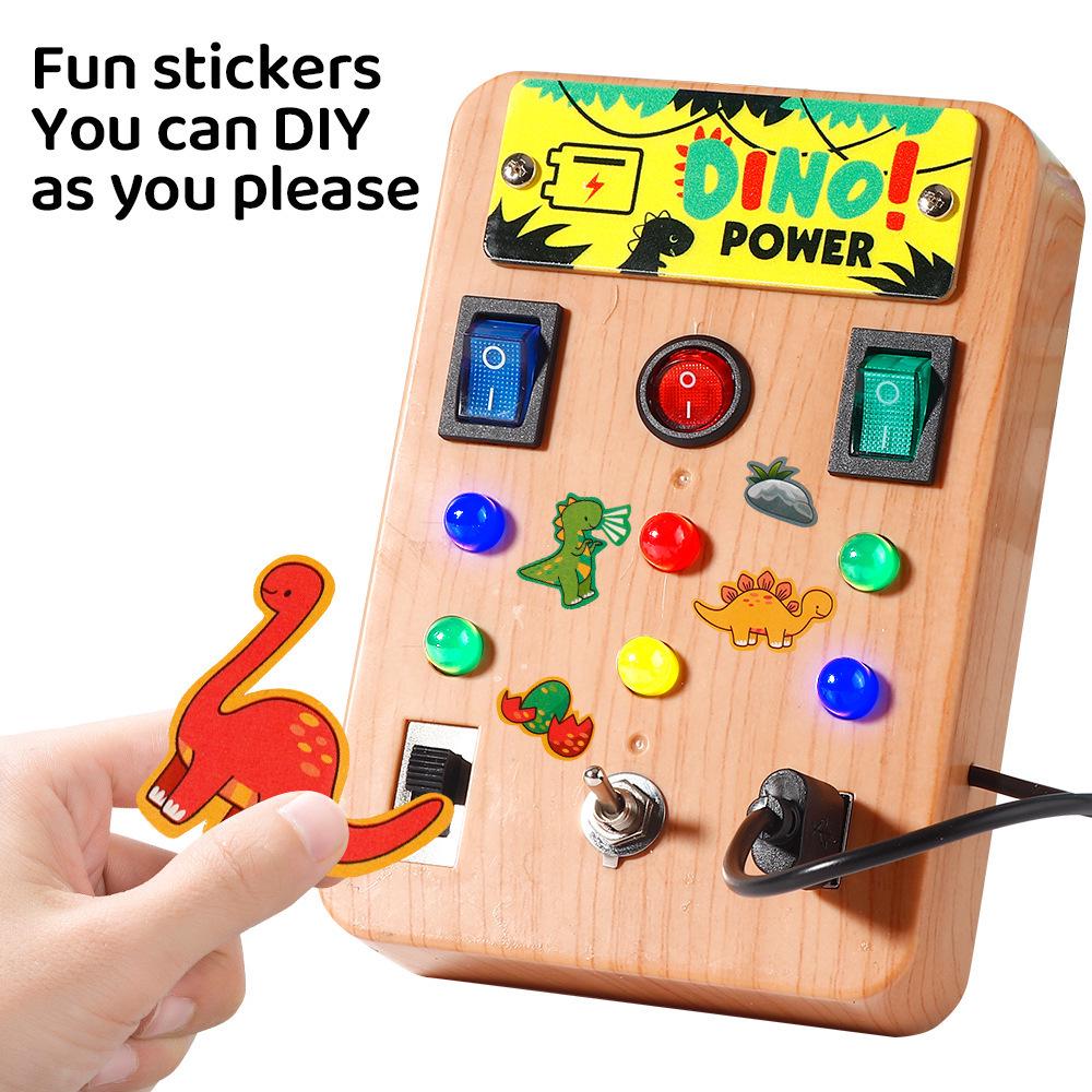 Cross-Border Montessori LED Busy Board: Interactive Circuit & Socket Toy for Early Childhood Education