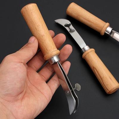 2 Stück Verstellbarer Lederkanten-Nahtrillenstecher Lederhandwerk Rillenwerkzeug DIY-Werkzeug Lederkrempler Schlitzen und Rillen