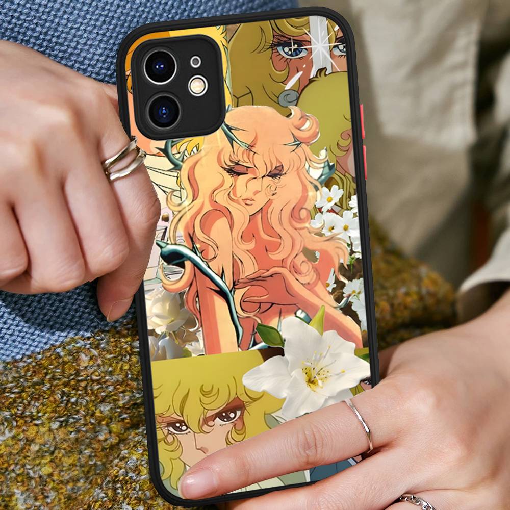 Rose Of V-Versailles Lady Oscar Phone Case For IPhone 13 12 X XS MAX Pro Max 16 15 11 14 Pro Max Shockproof Matte Cover