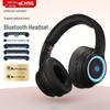 Noise-Cancelling Over-Ear Wireless Bluetooth Headphones with Card Slot and Long Battery Life for Gaming and Universal Compatibility