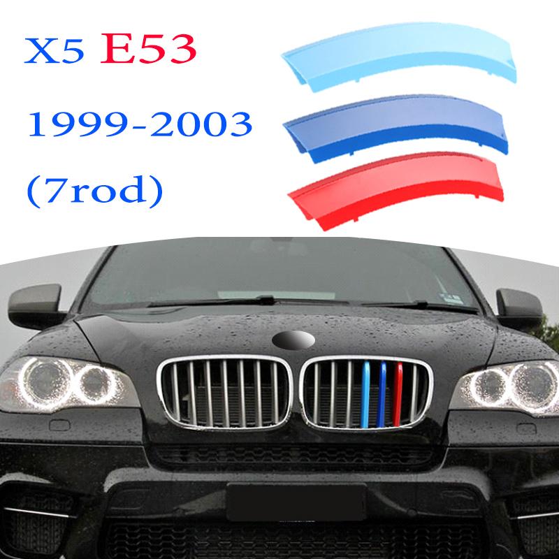3Pcs Car Grille Trim Strip For BMW X1 X2 X3 X4 X5 X6 X7 E84 F48 F49 F39 E83 F25 G01 F26 G02 E70 F15 E53 G05 E71 E72 F16 G06 G07