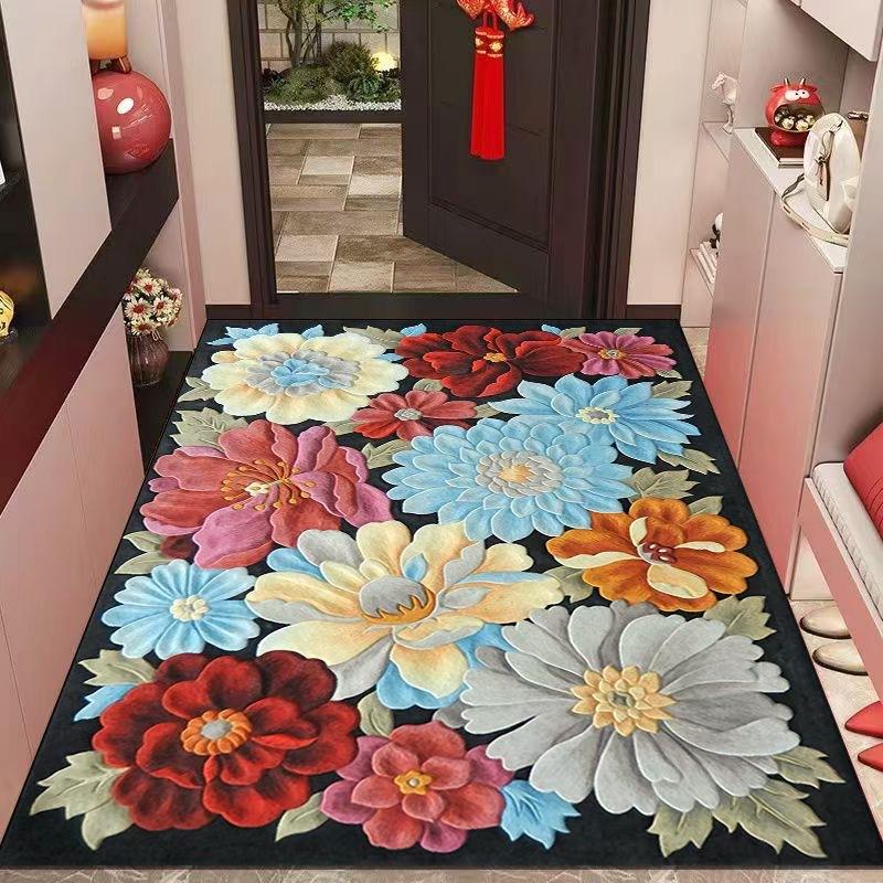 

Входной ковер в фойе Грязеотталкивающие ковры из хрустального бархата Абсорбирующие коврики для ног Дверные коврики 140 * 200 cm