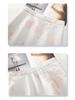 2025 Pink Embroidered High-Waist Midi Skirt - New Slimming Chinese Style