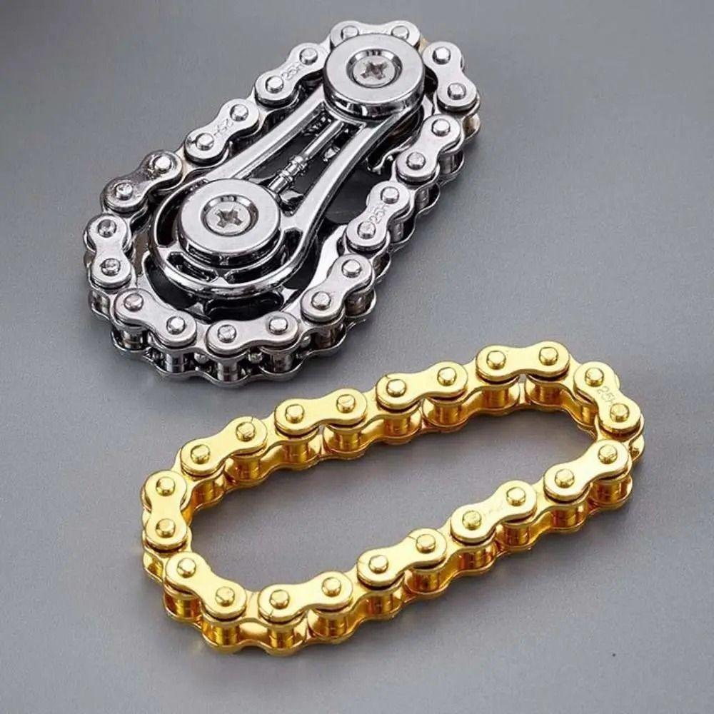 Fingertip Sprocket Sprockets Fingertip Gyro Spinning Top Wheel Gear Chain Gyroscope Adult