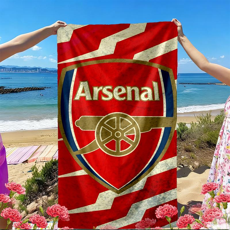Arsenal F.C Print Beach Towel, Versatile Lightweight Absorbent Beach Towel for Pool Surf Yoga Bathroom, Perfect Birthday Holiday Gift