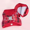 3-Piece Dog Harness Collar and Leash Set, Plaid Adjustable Puppy Vest Harness, Comfortable Pet Walking Set for Small Dogs and Ca
