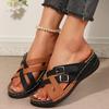 Mode Übergröße 36-43 Schuhe für Damen Sommer Mode Damen Plateau Keilsandalen Strandschuhe Lässige Sandalias Mujer Hausschuhe Damen