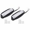 2PCS White And Black Electric Guitar Pickup Metal + ABS Guitar Accessories  Electric Guitar
