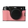 Aluminum Metal Camera Bag Genuine Leather Half Body Case For Fujifilm X100V Fuji X100v Battery Opening Bottom Cover