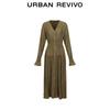 UR Women's Urban Retro Textured V-Neck Dress
