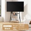Small Spaces Floor TV Stand Rolling TV Cart for 32-55 Inch TV Screen Up To 110 LBS Modern Living Room TV Stands VESA 400*400 Mmm