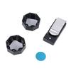 Billiard Chalk Container Caps Pool Cue Chalk Box Cue Tip Chalk Holder Aluminum Billiard Chalk Holder, Pool Chalk Holder