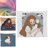 Skin-friendly Polyester Cartoon Wall Hanging- Ideal For Bedroom Decor