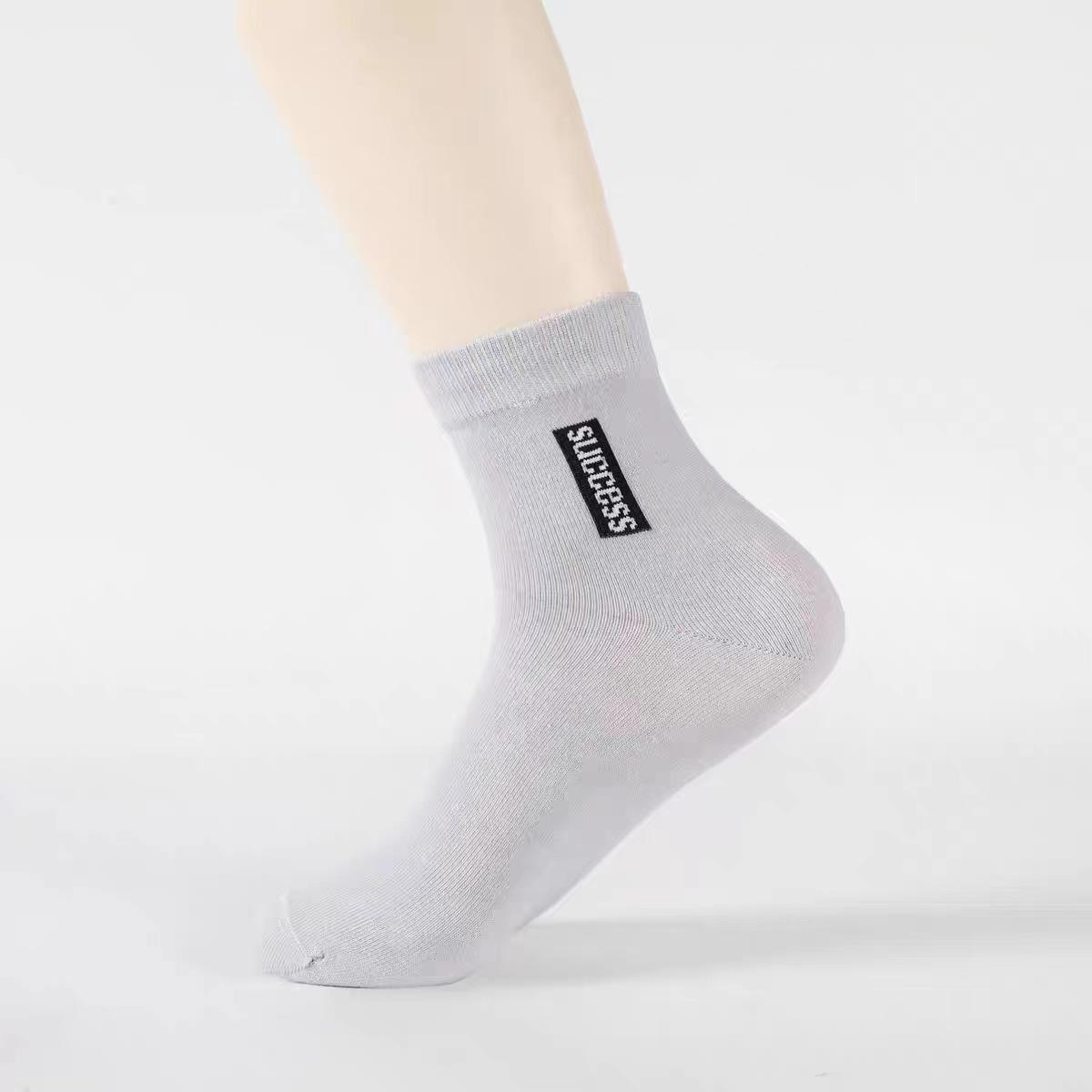 

6 пар бамбукових волокон, осінь, зима, чоловічі шкарпетки, дихаючі бавовняні спортивні шкарпетки, дихаючі дезодоранти, ділові шкарпетки, великі розміри 38-47 6 Pairs сірий