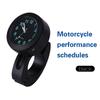 Motorcycle Clock Waterproof Radio Digital Aluminum Handlebar Mount Watch, Motorcycle