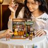 Robotime Rolife Tipsy Restaurant kit DIY Miniature House Kit Desk Bookshelf Decoration for Adults Gift Idea For Girls Boys Kids
