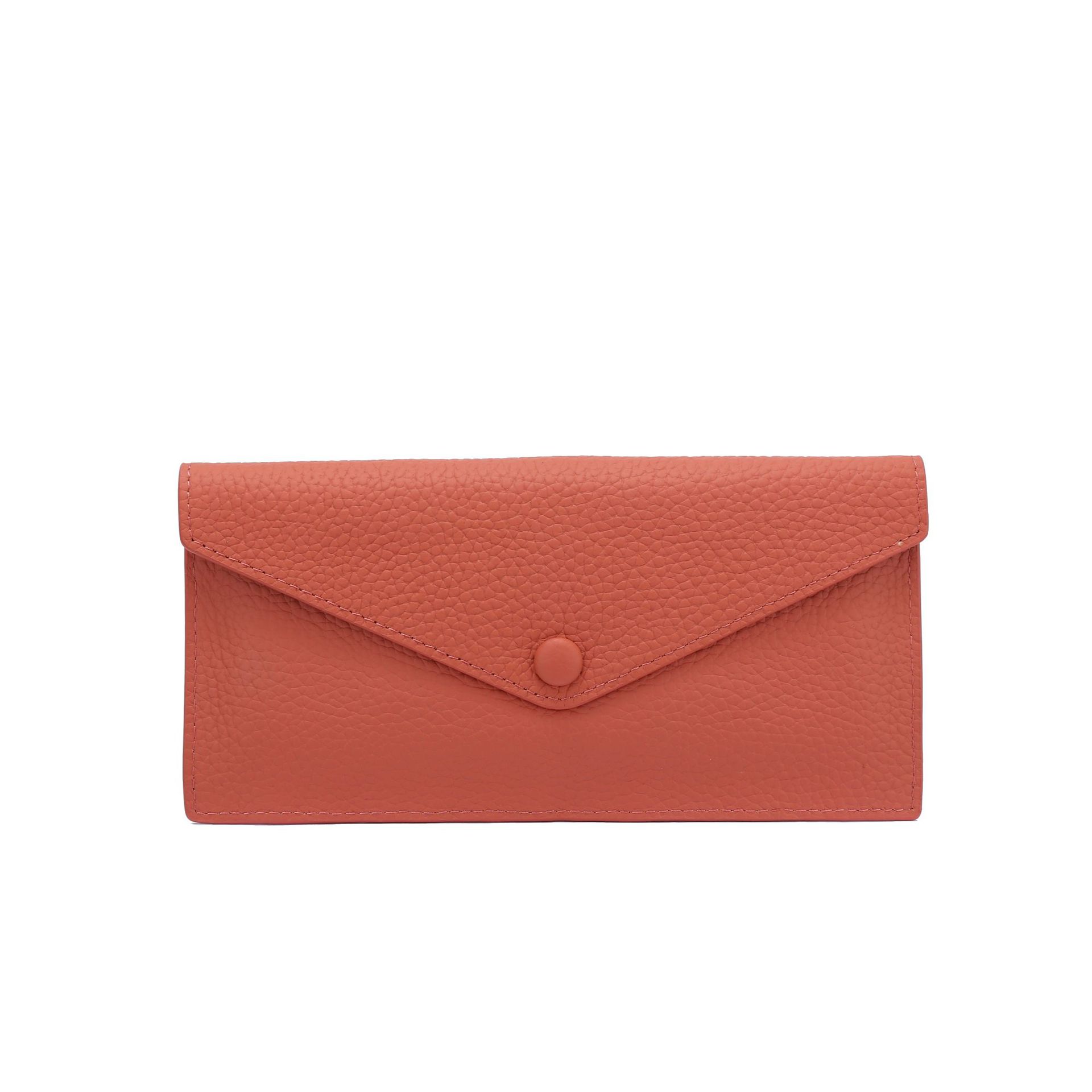 

Кошелек из натуральной кожи, длинный, большой вместимости, с множеством отделений для карт, легкий держатель для карт, интегрированный большой карман, женская темпераментная сумочка 20x0.5x10CM