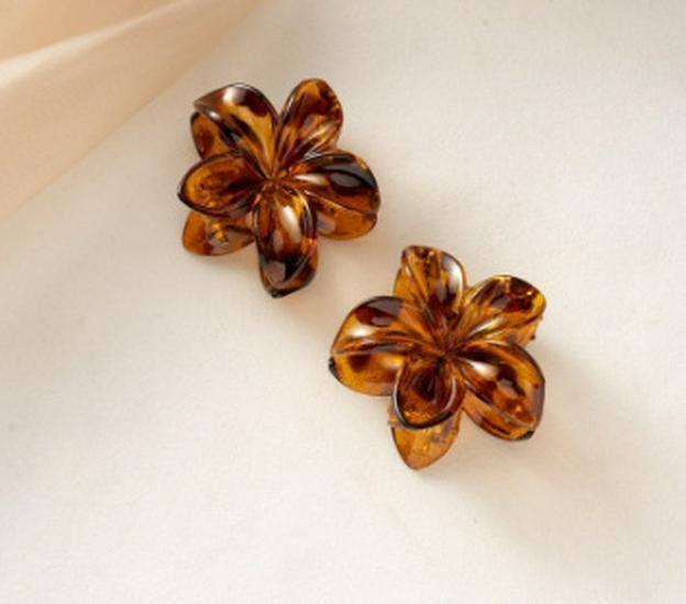 Vintage Damen Mehrfarbige Frangipani Fee Haarspange