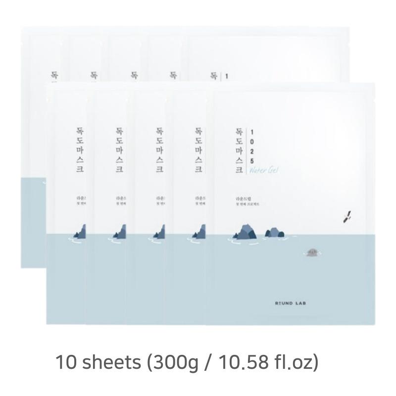 ROUND LAB 1025 Dokdo Water Gel Mask 1 Sheet / 5 Sheets / 10 Sheets