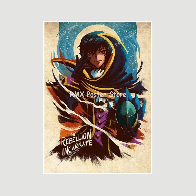 One Punch Man JoJo's Bizarre Adventure Art Painting Pictures for Bar Cafe Home Decor White Paper Room Decoration Anime Posters