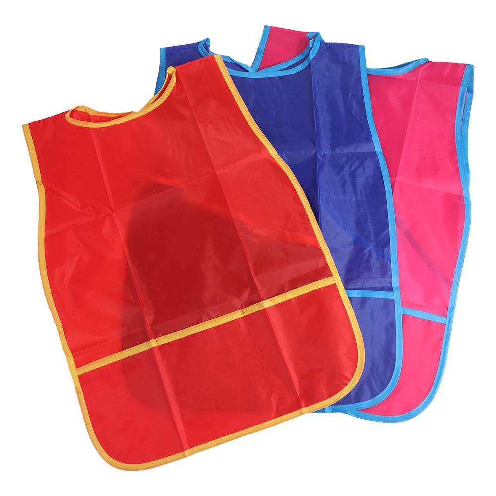 With  3 Pockets Painting Aprons Waterproof Kids Apron Kids Art Smock  Birthday Parties