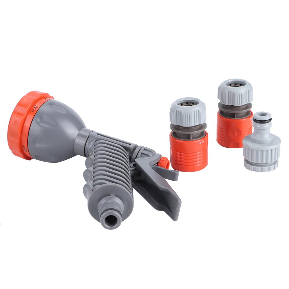 8‑Functions Spray Nozzle High Pressure Garden Hose Sprayer for Watering Irrigation Car Washing