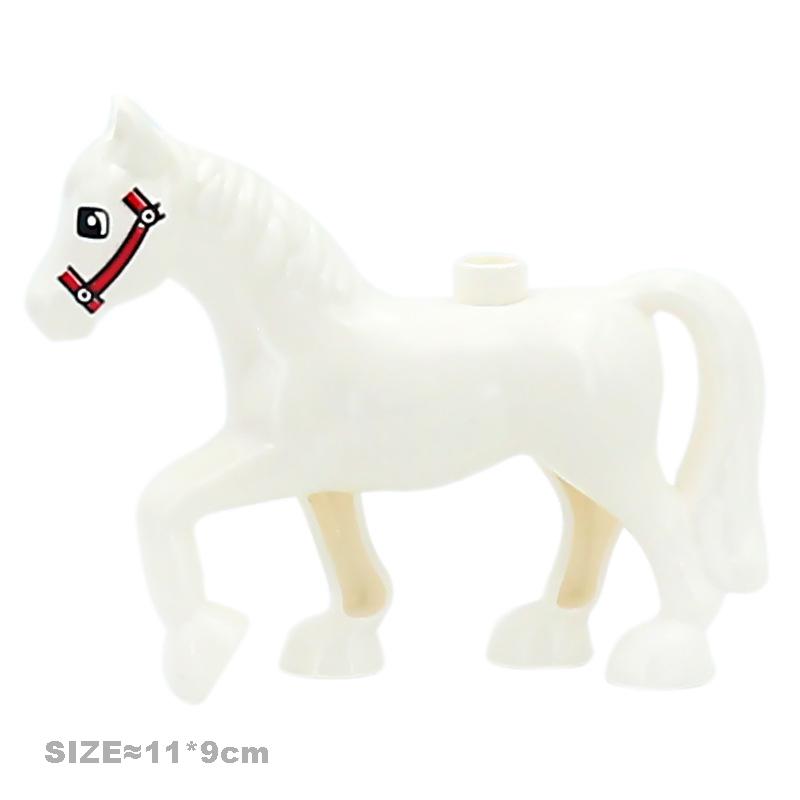 Large Size Building Blocks Cat Dog Pig Rabbit Miniature Add-Ons Fitting Blocks Farm Animals Collection Assemble Education Playthings Ideal For Kid