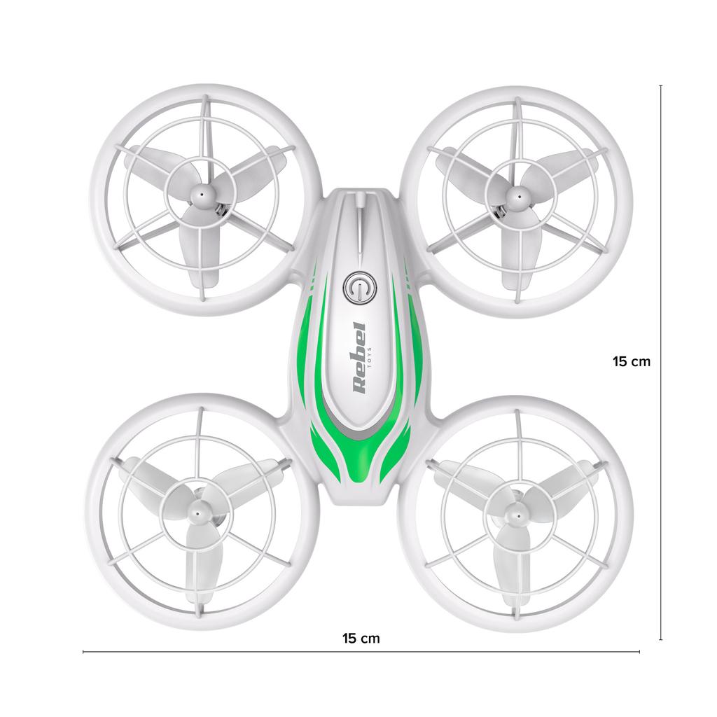 Rebel LED dálkově ovládaný dron s kompasem pro děti
