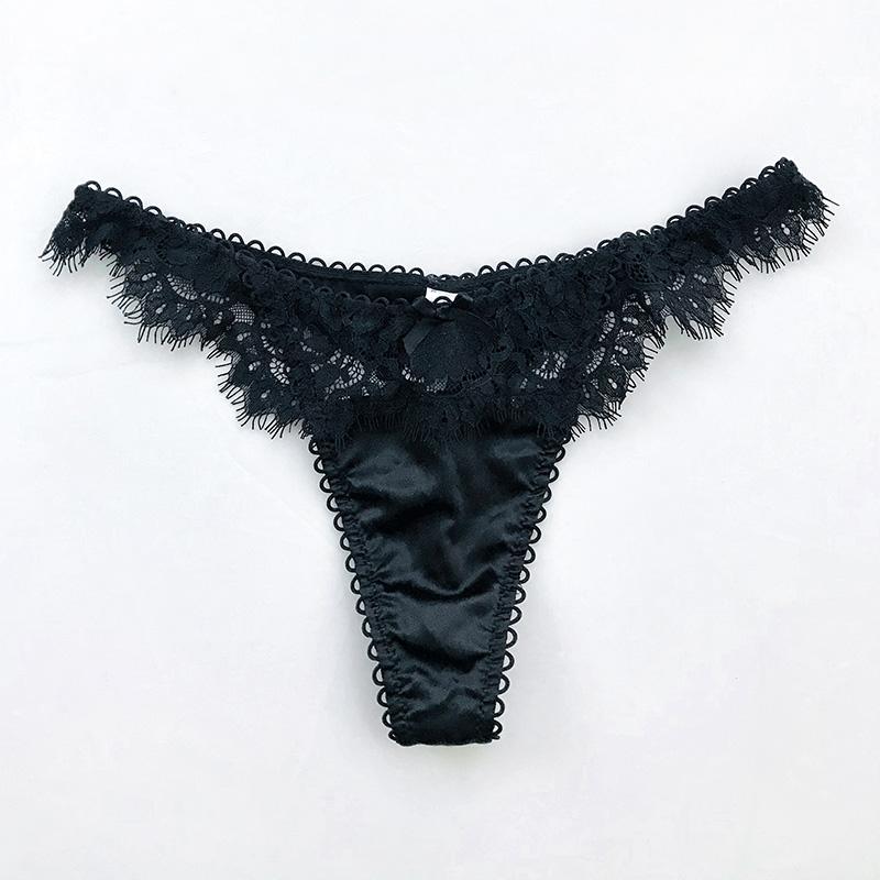 Lace Panties Sexy Women's Underwear Briefs G String Transparent Seamless Thong Low Waist Hollow Out Underpants Size S-XL