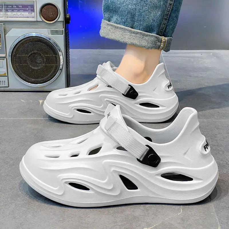 Fashion Beach Men's Sandal Hole Shoes High Quality New Fashion Breathable On Offer 39 Stylish Adult Expensives Luxury H Casual Male Shoe