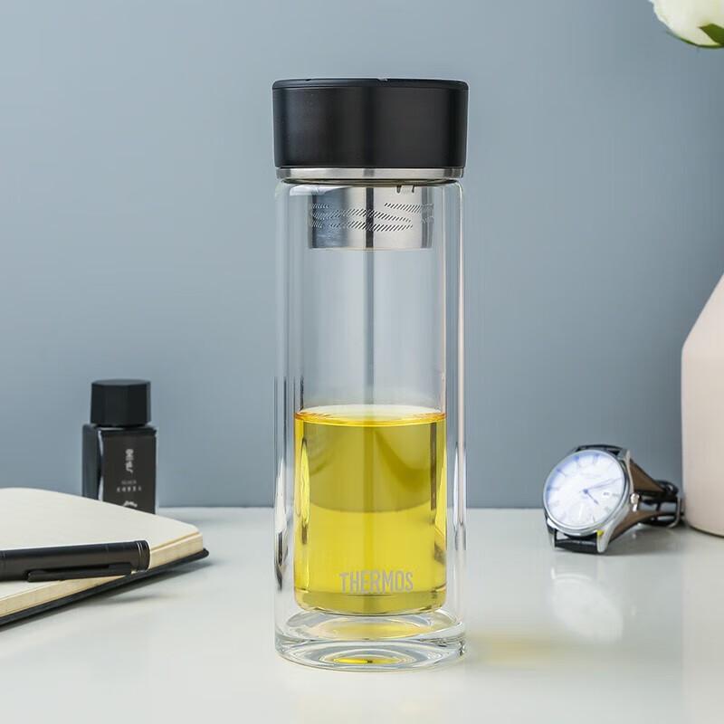 THERMOS TCGD-300 Double-Layer Tea Separation Water Bottle