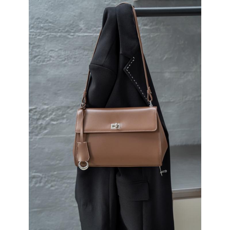 Lockstitch Small Square Bag, Single-shoulder Armpit Bag, Large-capacity Tote Bag, Women's Bag