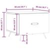 VidaXL Table basse Chêne sonoma 50x50x40 cm Bois d'ingénierie 829338