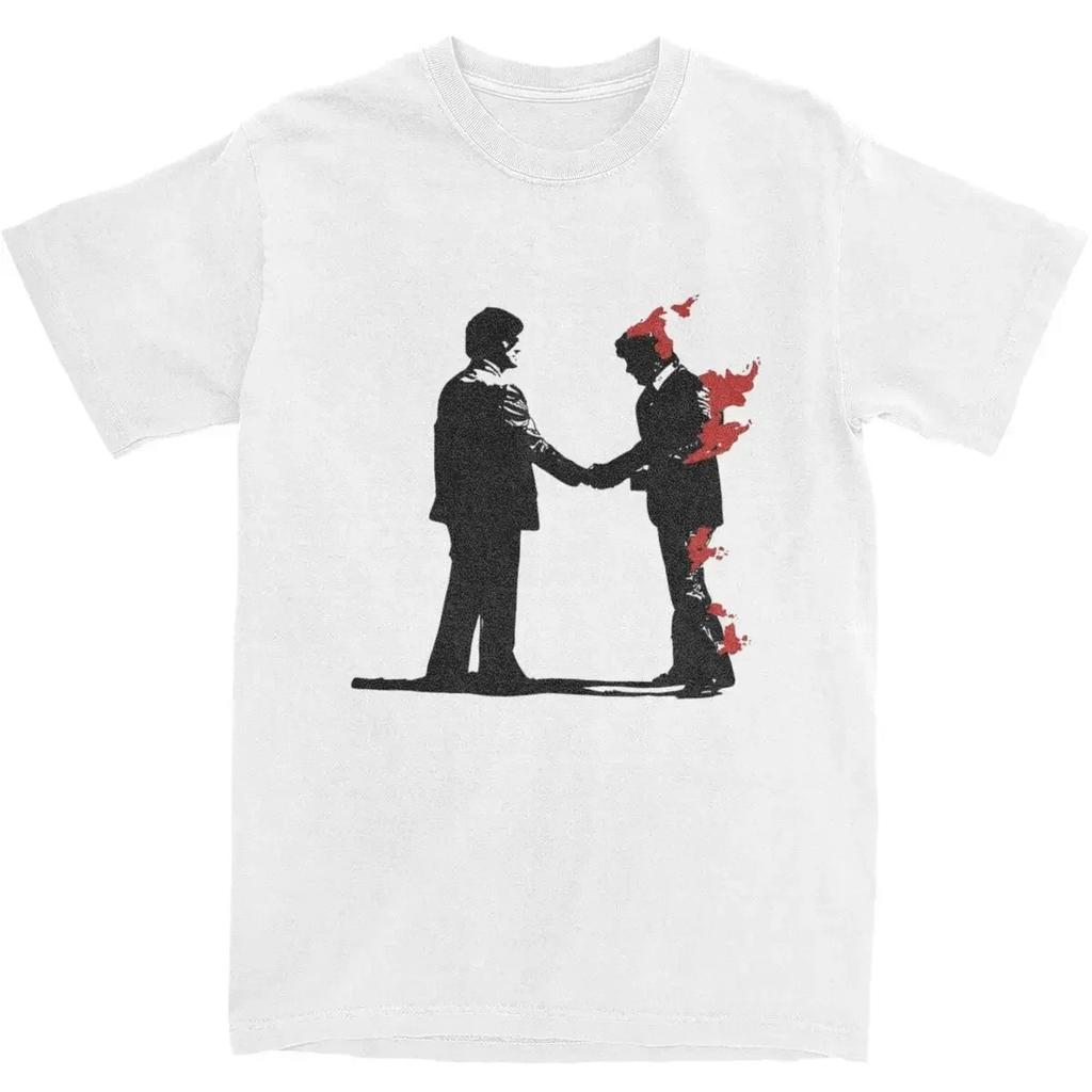 Vintage Wish You Were Here Rock  T Shirt Men Women's Cotton Fan Gift Tees Shirt Summer Clothes