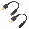 5.5x2.5mm Power Converter Cable Female To Square with Pin Fit for Lenovo ThinkPad X1 Carbon YOGA 13