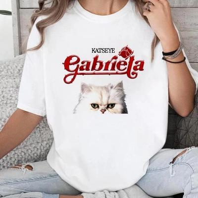 Camicia Katseye Gabriela Vintage, Beautiful Chaos, T-shirt Kpop Katseye Tutte le taglie