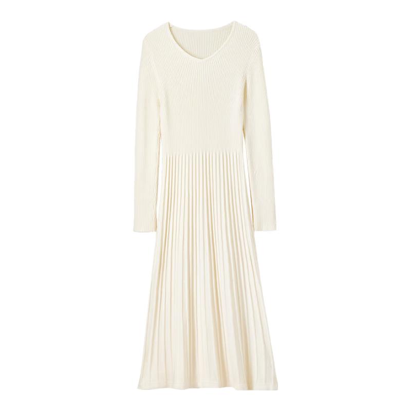 

Women s Elegant Winter Knitted Long Dress One Size