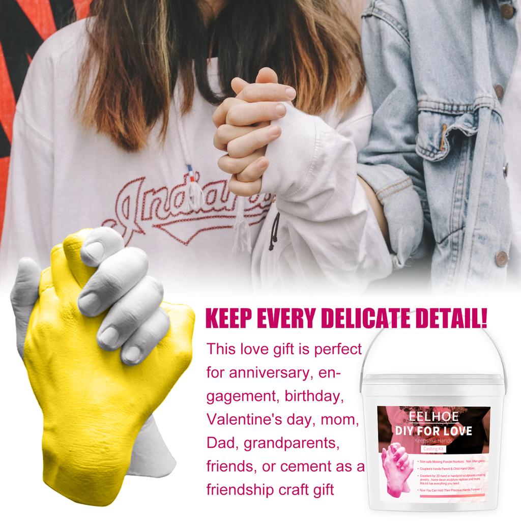 Cheap EELHOE DIY for Love Keepsake Hands Casting Kit Skin Secure