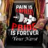Weightlifter Silhouette With Barbell Blanket Personalized Name Soft Comfortable Stylish Blanket Car Blanket Perfect For Travel Camping Outdoor Home