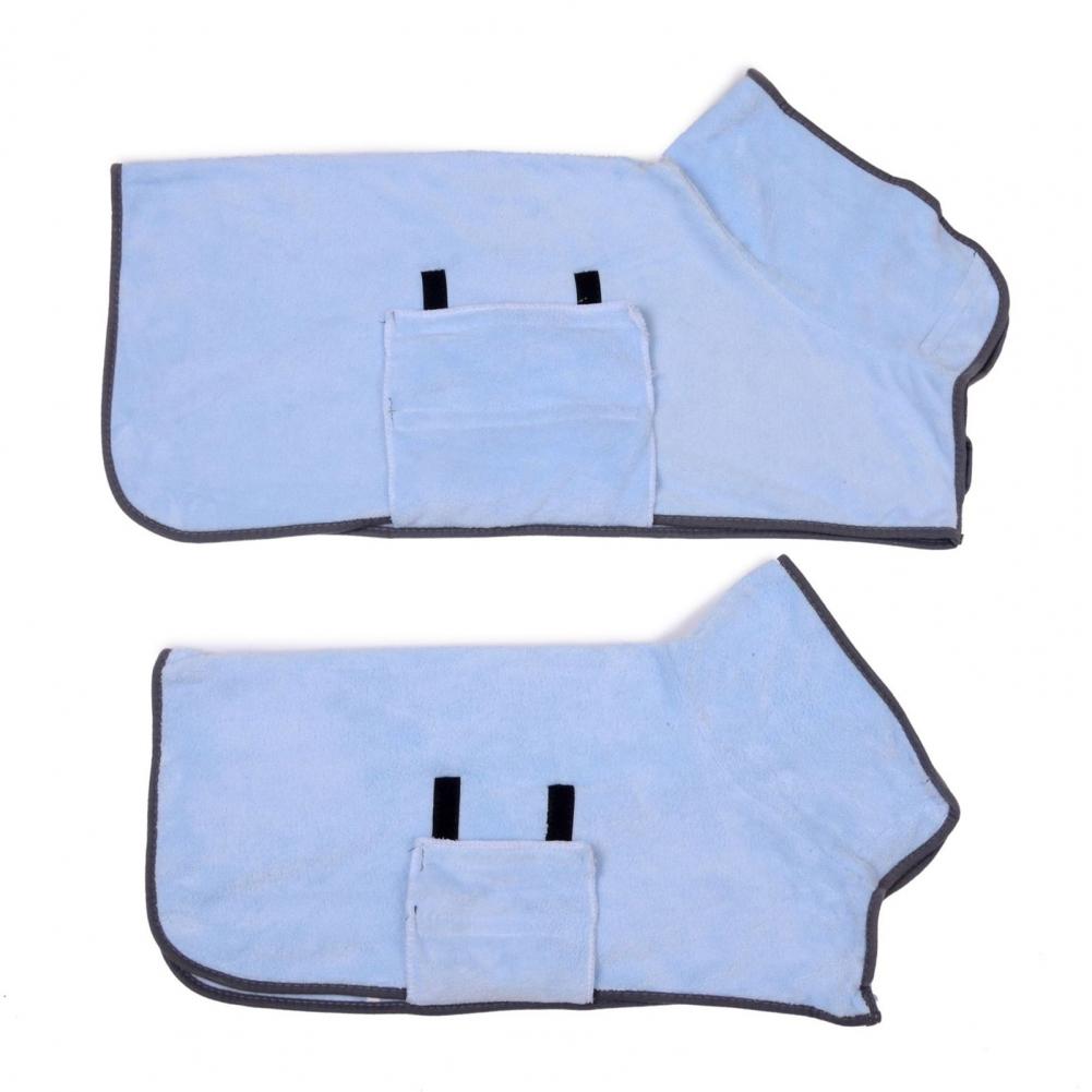 Pet Hair Drying Towel Super Absorbent Dog Bathrobe Quick Drying Pet Wrap Towel Soft Warm Bathrobe for Dogs Cats Small Bath Pet