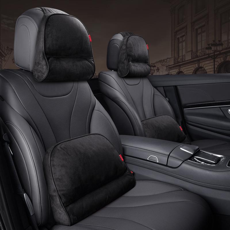 Für Mercedes Benz Maybach S-Klasse Kopfstütze Luxus Auto Kissen Auto Reise Nackenstütze Kissen Sitzkissen Unterstützung Wildleder Stoff