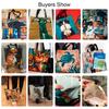 Cute Mushroom Print Shopping Bag Lady Handbag Eco Reusable Large Tote Shopper Storage Bags